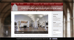 Desktop Screenshot of museoarcheologicobergamo.it