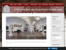 Tablet Screenshot of museoarcheologicobergamo.it